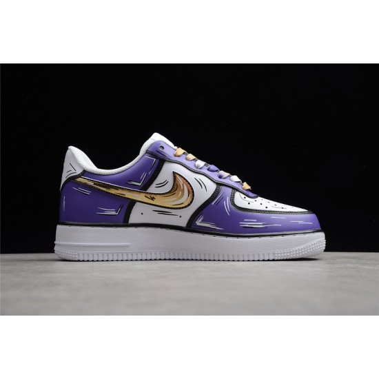 Nike Air Force 1 Low Purple Gold —— CW2288-216 Casual Shoes Unisex
