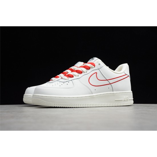 Nike Air Force 1 Low Red White —— CL6326-108 Casual Shoes Unisex