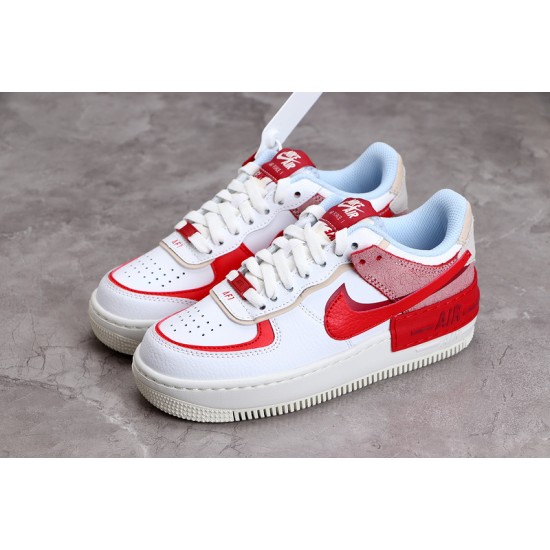 Nike Air Force 1 Low Shadow Cracked Leather —— CI0919-108 Casual Shoes Women