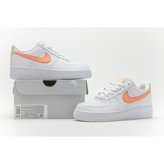 Women Nike Air Force 107 Low  White Atomic Pink Fossil