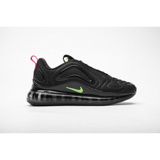 Air Max 720 Black Hyper Pink Scream Green