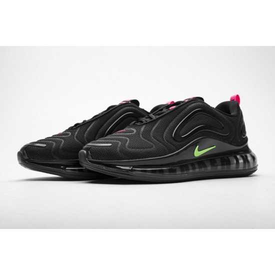 Air Max 720 Black Hyper Pink Scream Green