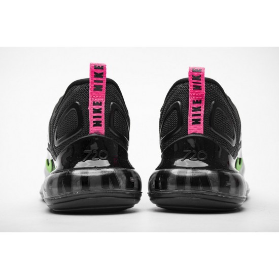 Air Max 720 Black Hyper Pink Scream Green