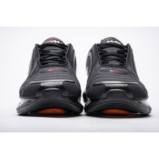 Men Nike Air Max 720 Black Heper Crimson Red