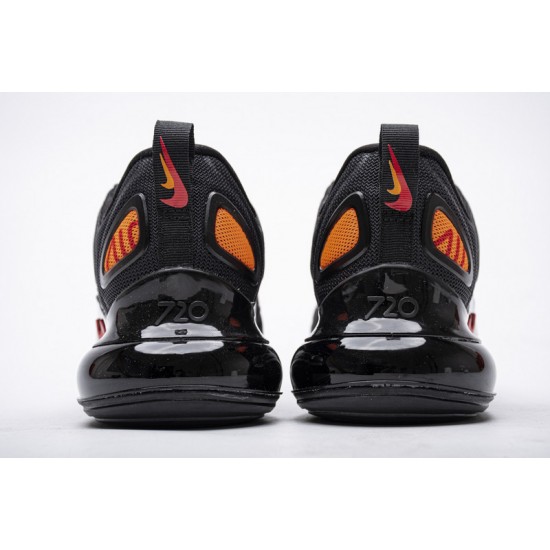 Men Nike Air Max 720 Black Heper Crimson Red