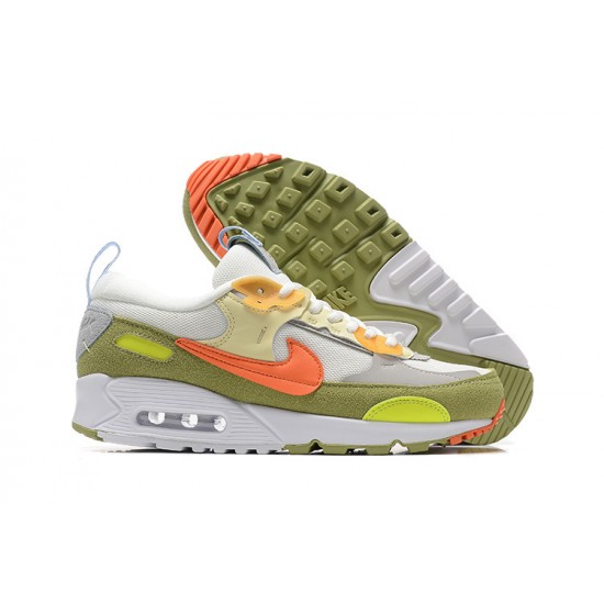 Nike Air Max 90 Futura Mens Green Orange Shoes