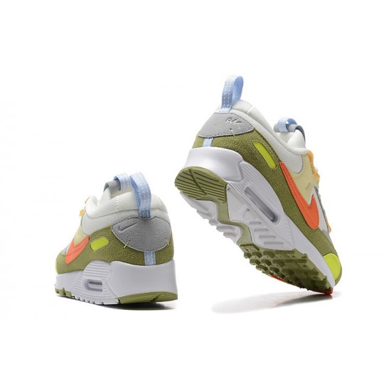 Nike Air Max 90 Futura Mens Green Orange Shoes