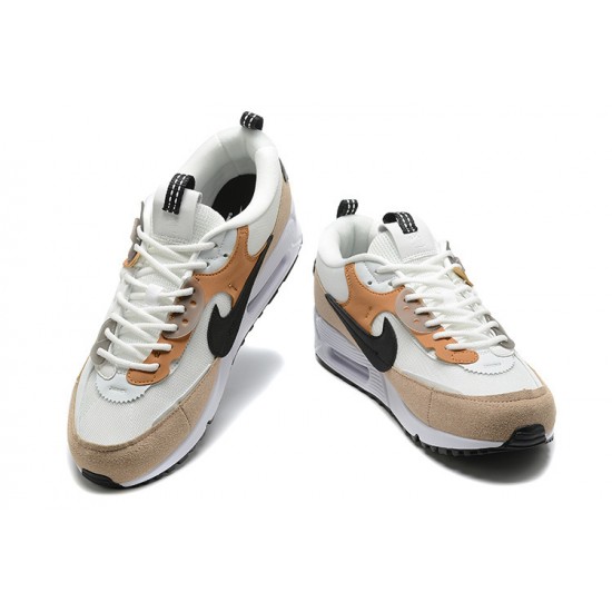 Nike Air Max 90 Futura Mens White Brown DM9922-002 Shoes