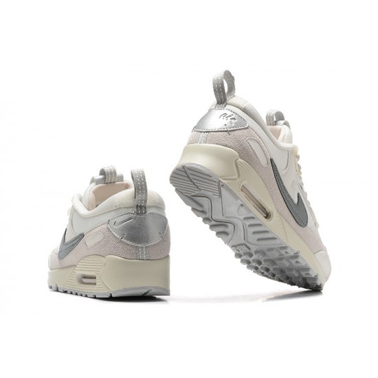 Nike Air Max 90 Futura Mens White Grey Shoes