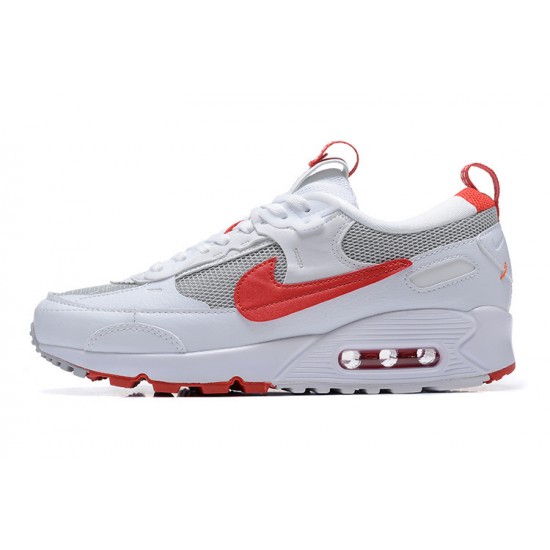 Nike Air Max 90 Futura Mens White Red FD9865-100 Shoes