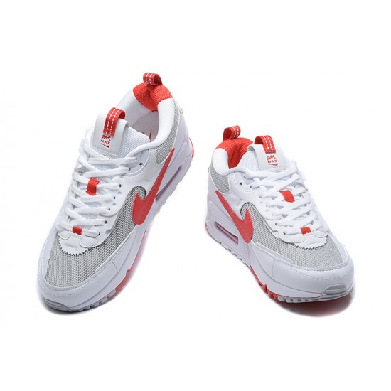 Nike Air Max 90 Futura Mens White Red FD9865-100 Shoes