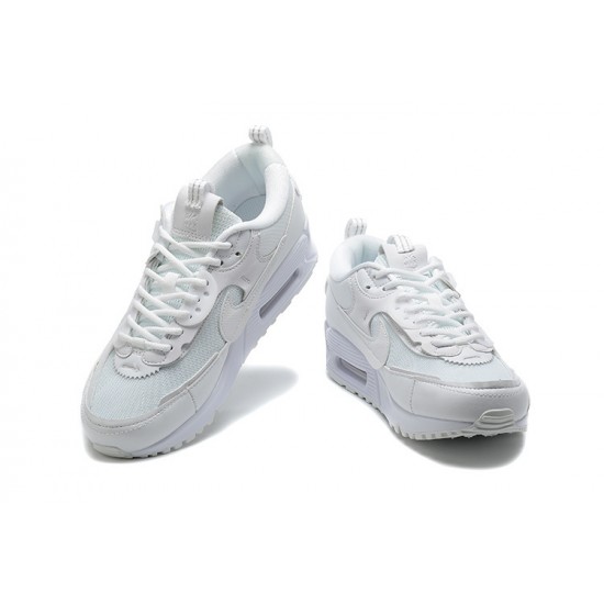 Nike Air Max 90 Futura Womens/Mens Triple White DM9922-101 Shoes