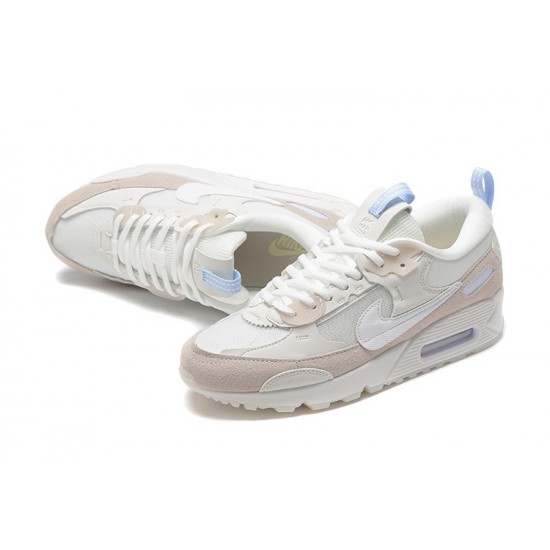 Nike Air Max 90 Futura Womens White Beige Shoes