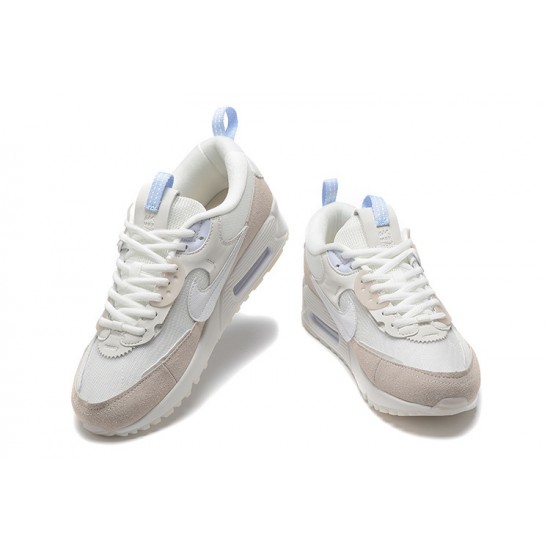 Nike Air Max 90 Futura Womens White Beige Shoes