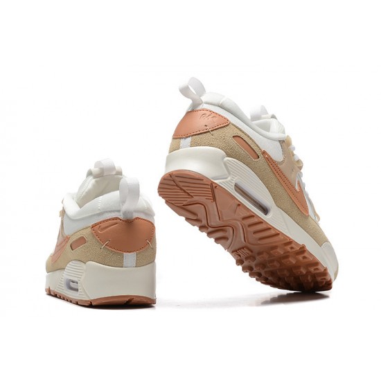 Nike Air Max 90 Futura Womens White Brown DV7190-100 Shoes
