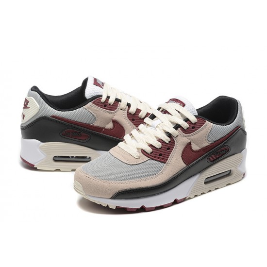 Nike Air Max 90 Mens Beige Red DQ4071-004 Shoes
