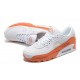Nike Air Max 90 Mens White Orange DM0958-100 Shoes
