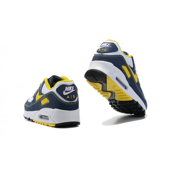 Nike Air Max 90 Mens Yellow Blue DC9845-101 Shoes