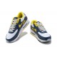 Nike Air Max 90 Mens Yellow Blue DC9845-101 Shoes
