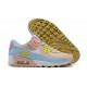 Nike Air Max 90 Womens Pink Blue DJ9997-100 Shoes