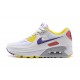 Nike Air Max 90 Womens White Yellow Shoes