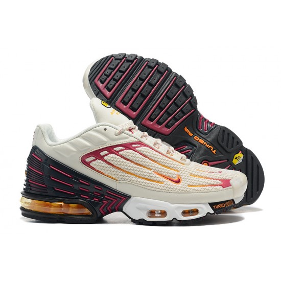 Nike Air Max Plus 3 Mens Beige Red DX2664-001 Shoes