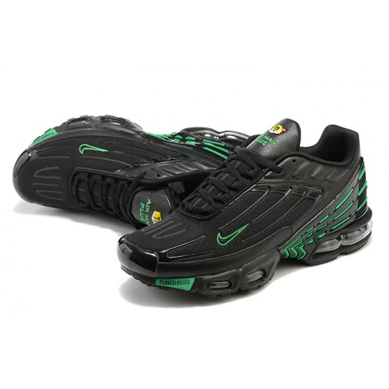 Nike Air Max Plus 3 Mens Black and Green Shoes