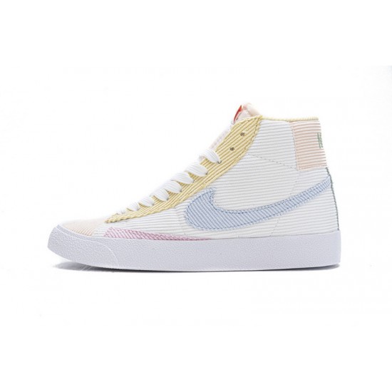 Women Nike Blazer Mid 77 VNTG White Pink Yellow