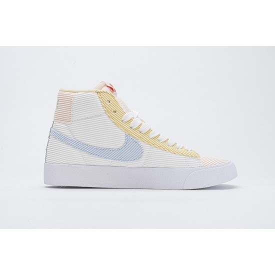 Women Nike Blazer Mid 77 VNTG White Pink Yellow