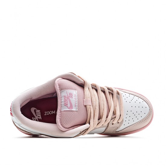 Women Jeff Staple x Nike SB Dunk Low Pink White