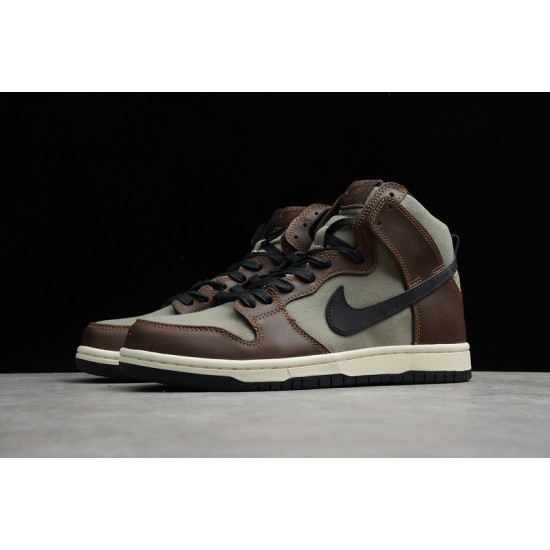 Nike SB Dunk High Baroque Brown --BQ6826-201 Casual Shoes Unisex