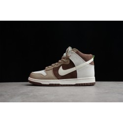 Nike SB Dunk High Light Chocolate --DH5348-100 Casual Shoes Unisex
