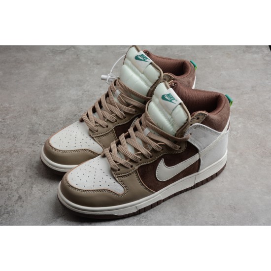 Nike SB Dunk High Light Chocolate --DH5348-100 Casual Shoes Unisex