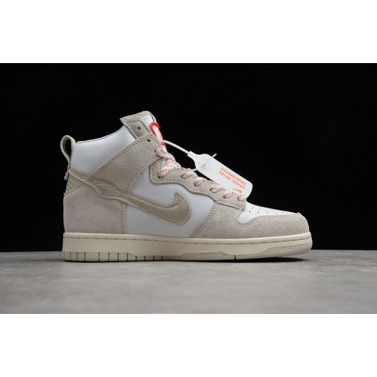 Nike SB Dunk High Light Orewood Brown --CW3092-100 Casual Shoes Unisex