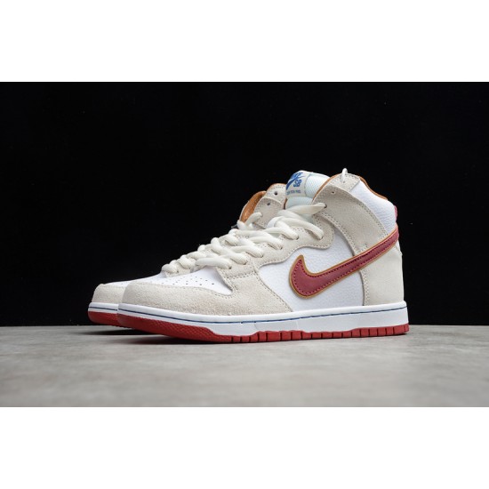 Nike SB Dunk High Team Crimson --CV9499-100 Casual Shoes Unisex