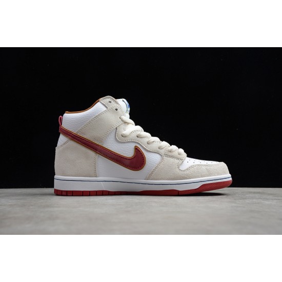 Nike SB Dunk High Team Crimson --CV9499-100 Casual Shoes Unisex