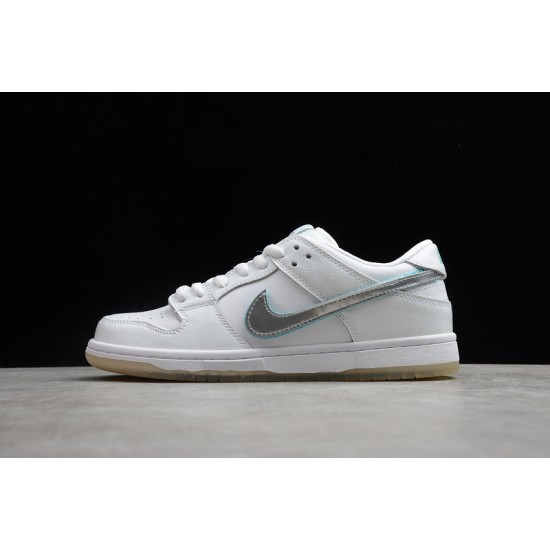 Nike SB Dunk Low White Diamond --BV1310-100 Casual Shoes Unisex