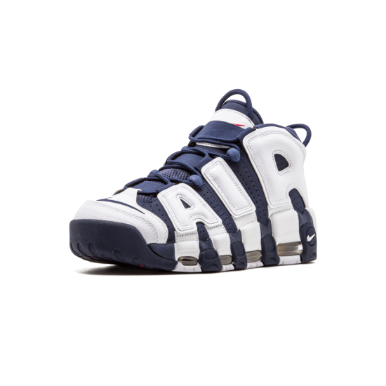 Nike Air More Uptempo GS Olympic White Mid Nvy-Mtllc Gld-Unvrst