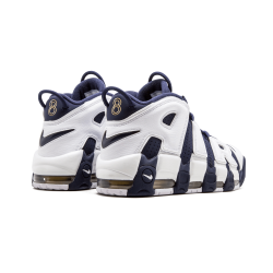 Nike Air More Uptempo GS Olympic White Mid Nvy-Mtllc Gld-Unvrst