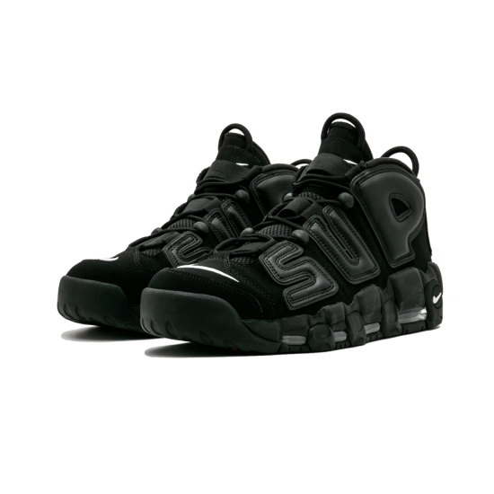 Nike Air More Uptempo Supreme Suptempo Black Black-White