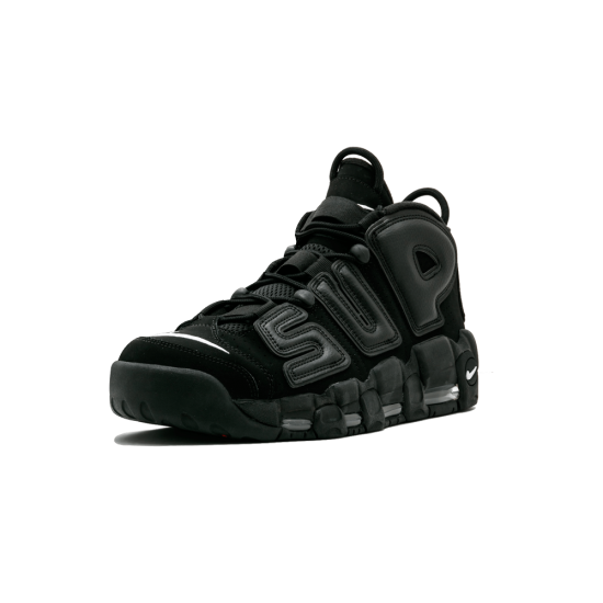 Nike Air More Uptempo Supreme Suptempo Black Black-White