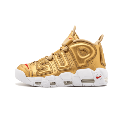 Nike Air More Uptempo Supreme Suptempo Metallic Gold White