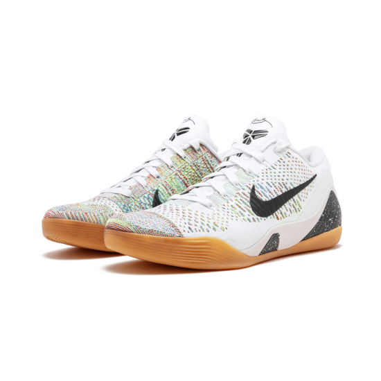 Nike Kobe 9 Premium HTM White Black-Multi-Color