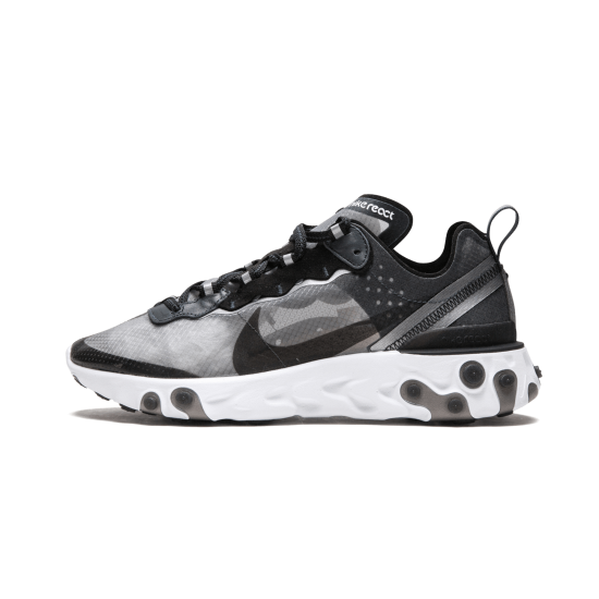 Nike React Element 87 Anthracite Black-White