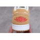 Jordan 1 Low SE Twine Orange Quartz Corduroy (W) DH7820-700 Yellow Unisex Sneaker