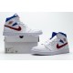 Air Jordan 1 Mid SE White Blue Red