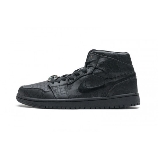 Edison Chen x Air Jordan 1 Mid Fearless Black