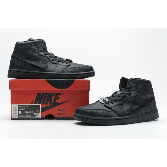 Edison Chen x Air Jordan 1 Mid Fearless Black