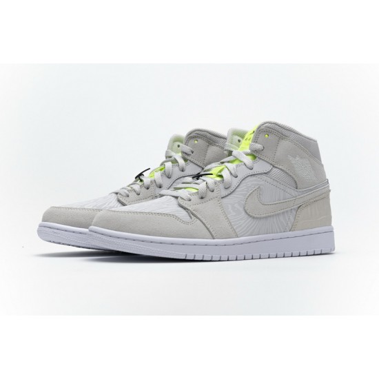 Air Jordan 1 Grey Ghost Green