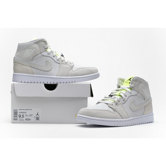 Air Jordan 1 Grey Ghost Green